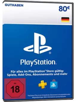 PSN Card 80 Euro [DE] - Playstation Network Credit
